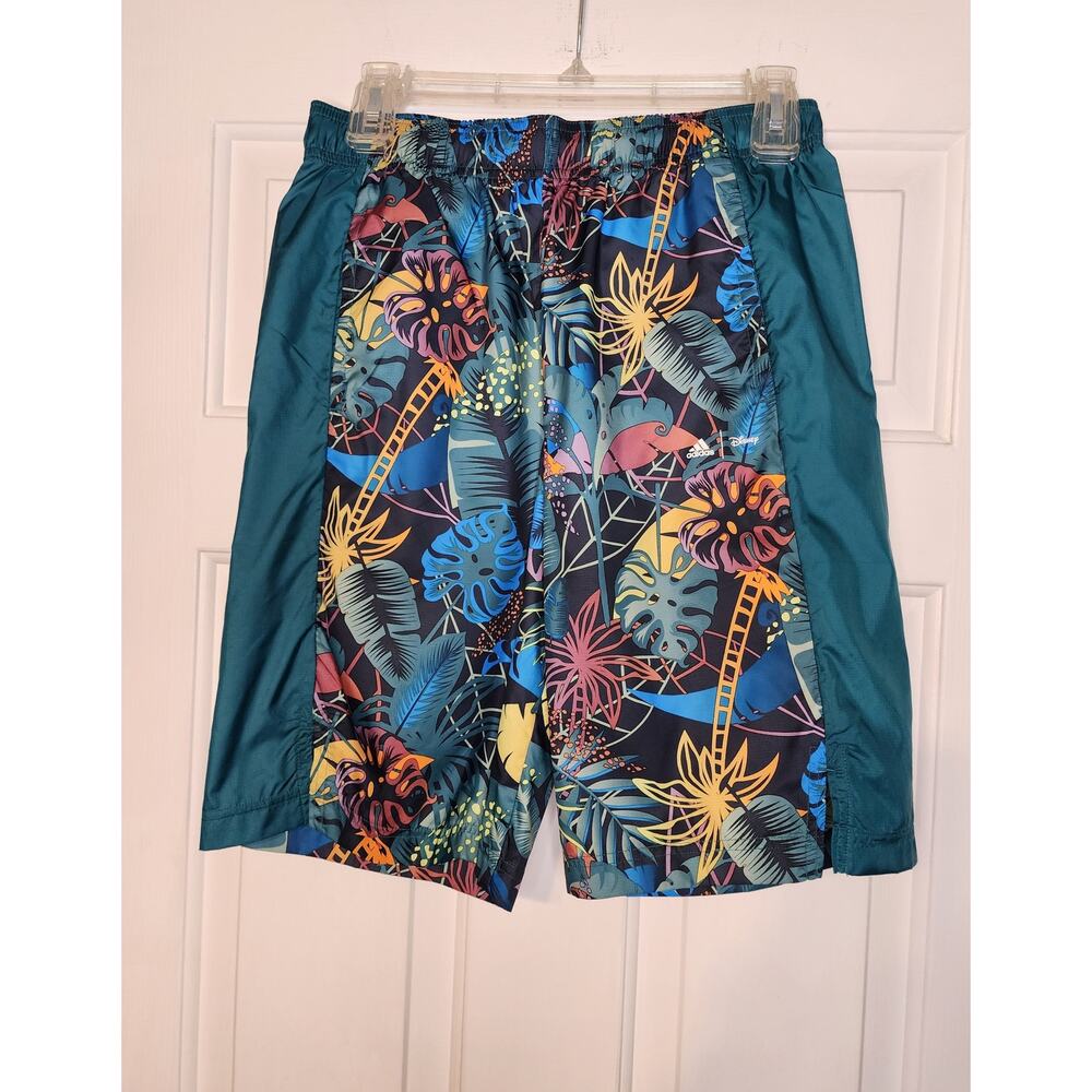 Adidas x Disney Lion King Boys Shorts Swimming Trunks Tropical Pull On Size L